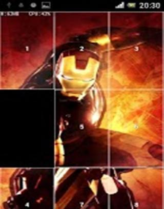 Iron Man Slide Puzzle截图4