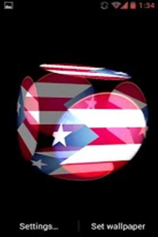 波多黎各国旗壁纸截图1
