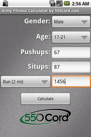 Army Fitness Calculator截图2