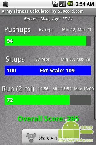 Army Fitness Calculator截图4