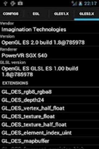 OpenGL-ES Info截图3