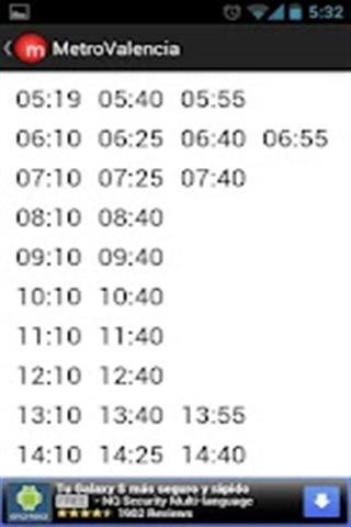 MetroValencia Timetables截图5