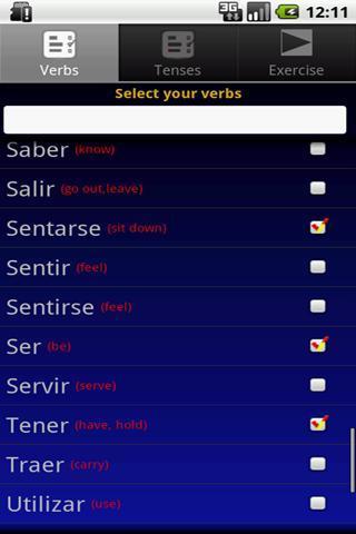 Verbuga Spanish Verb Trainer截图2