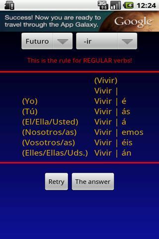 Verbuga Spanish Verb Trainer截图6