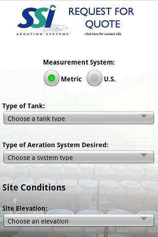 SSI Aeration Quote Request截图2