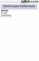SlovoEd Danish - Swedish 截图1