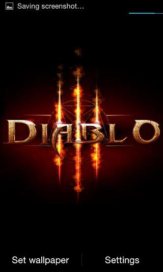 Diablo 3 Fire Live Wallpaper截图2