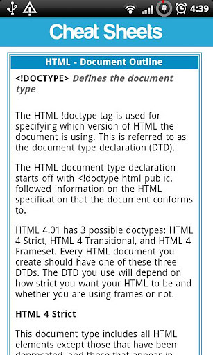 Cheat Sheets Lite截图6