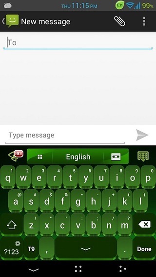 GO Keyboard Pure Froyo Theme截图2