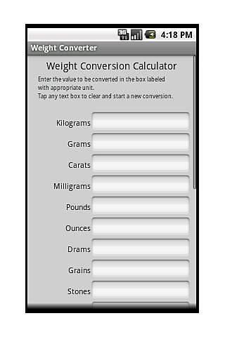 ELANE.NET Weight Converter截图1