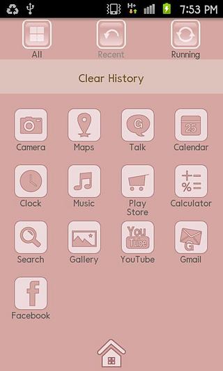 Theme pink Go Launcher EX截图1