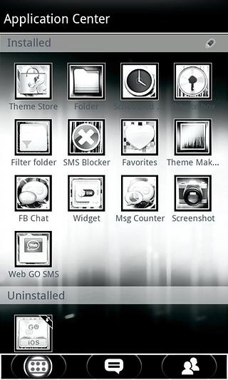 Platinum ICS GO SMS Theme截图8