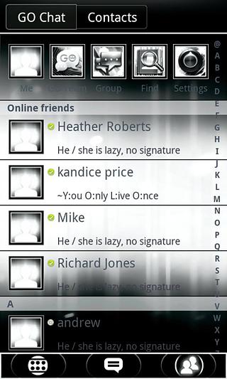 Platinum ICS GO SMS Theme截图10