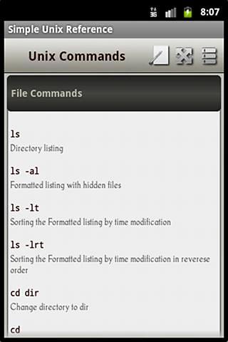 Simple Unix Reference截图3