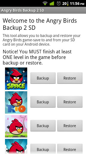 Angry Birds Backup 2 SD截图7