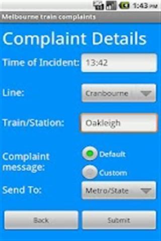 Melbourne Train Complaints截图2