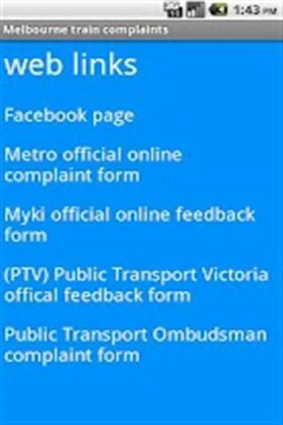 Melbourne Train Complaints截图5