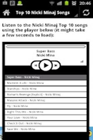 尼基 米纳什前十歌曲截图1