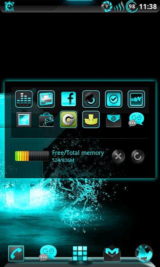 GOWidget ElectricCyan ICS-Free截图3