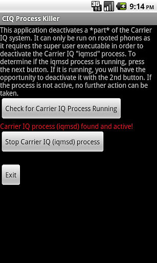 Carrier IQ Process Killer截图3