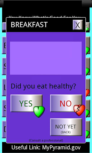 Yes No Diet Tracker FREE截图1