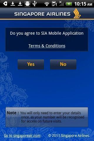 Singapore Airlines Mobile截图1