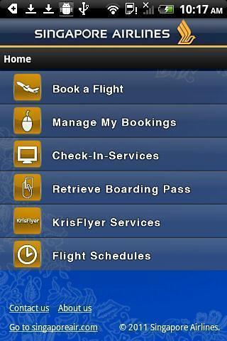 Singapore Airlines Mobile截图3