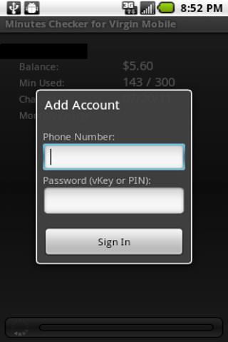 Minutes Checker: Virgin Mobile截图1