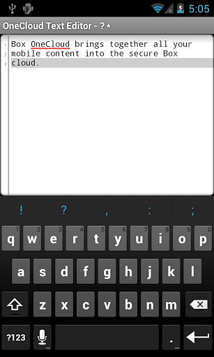 OneCloud Text Editor截图2