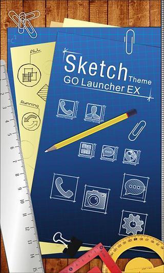 Sketch - GO Launcher Theme截图3