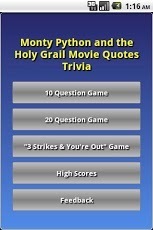 Monty Python Holy Grail Trivia截图1