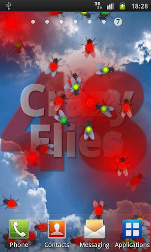 Crazy Flies LiveWallpaper Demo截图1