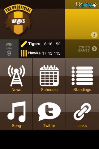 Hawks AFL EN App截图2