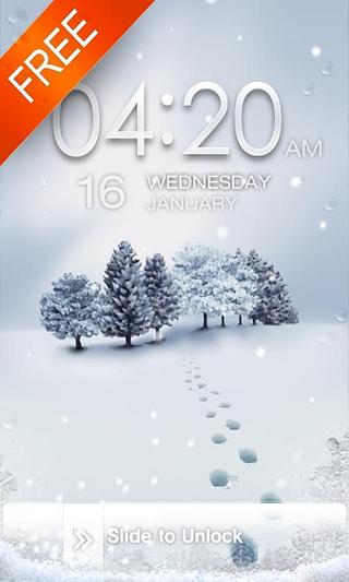 [MXLock] White Winter Theme截图1