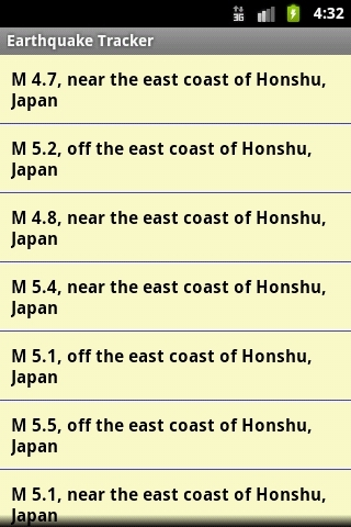 Earthquake Tracker截图2