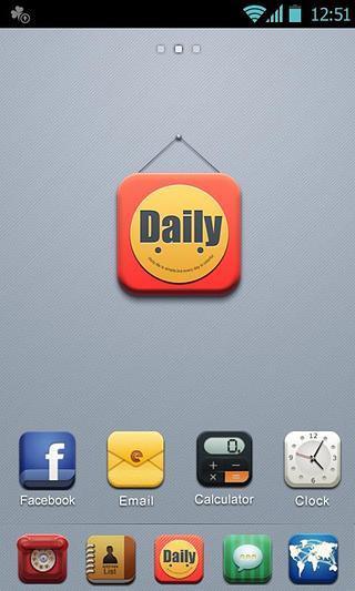 D-Daily GOLauncher EX Theme截图2