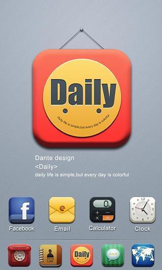 D-Daily GOLauncher EX Theme截图4