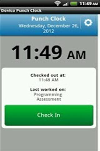 Dovico Punch Clock截图2