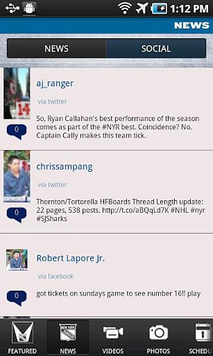 New York Rangers Official App截图2