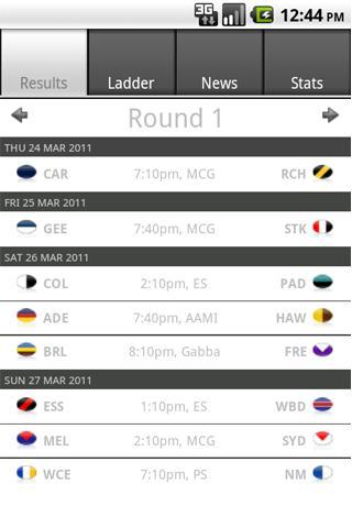 AFL - Footyinfo Live Scores截图1