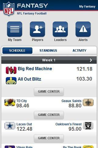 NFL.com Fantasy Football 2012截图3