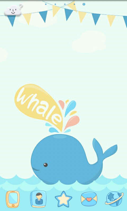 GO桌面主题-小鲸鱼截图2