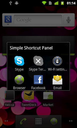 Simple Shortcut Panel Free截图1