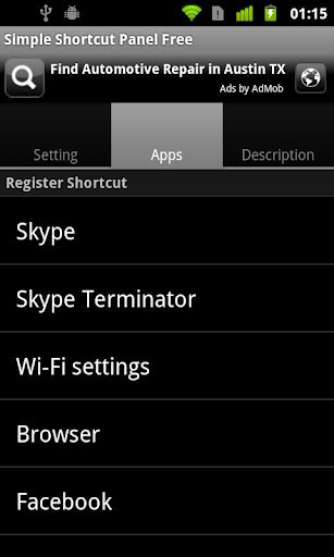 Simple Shortcut Panel Free截图2