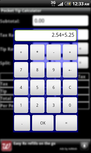 Pocket Tip Calculator截图1