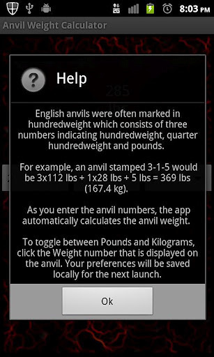 Anvil Weight Calculator截图1