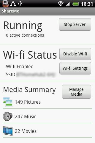 ShareMe Free - UPnP Server截图1