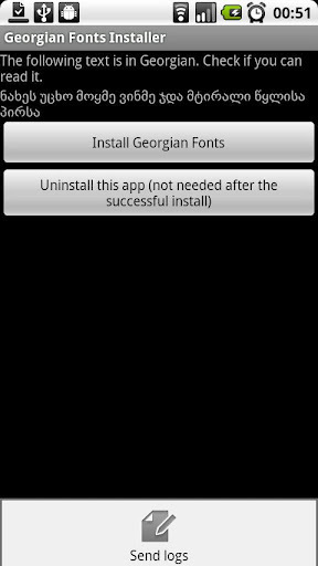 Georgian fonts installer截图