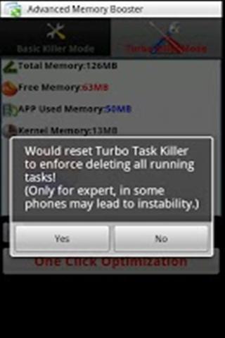 Turbo任务杀手 Turbo Task Killer - Free截图2