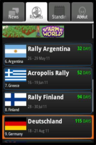 WRC Countdown Widget 2012截图2